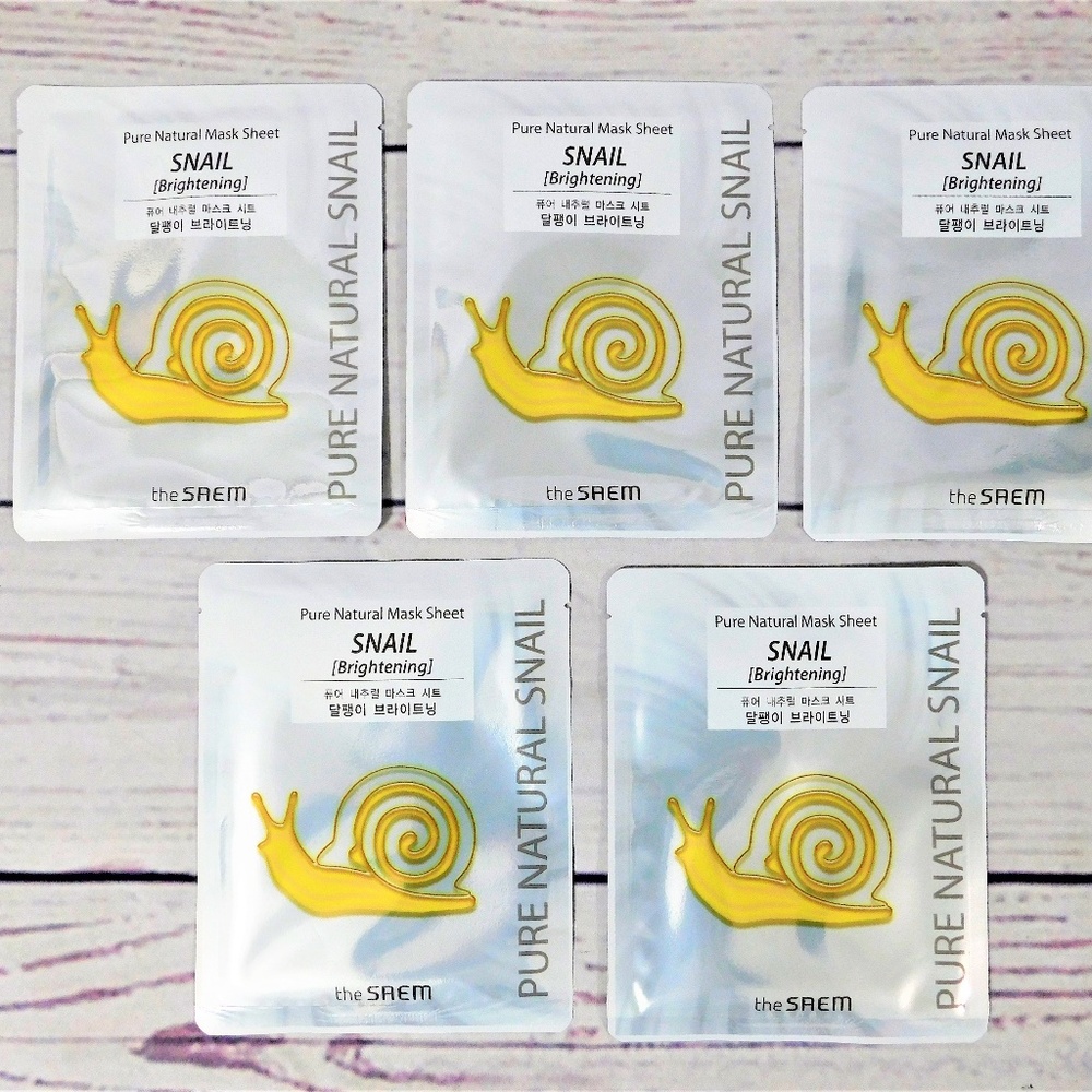 Pure Natural Mask Sheet Snail Brightening …